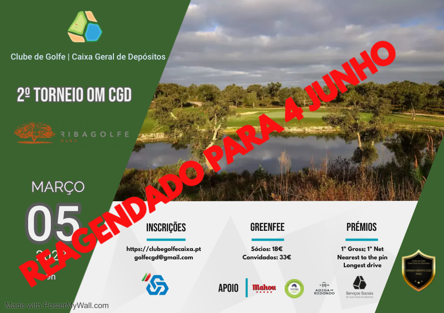 2º Torneio OM CGD Ribagolfe II [Reagendado para 4 junho]